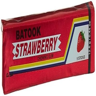 Batook Chewingum 12.5 Gm-Strawberry, 1000 Pieces Per Carton